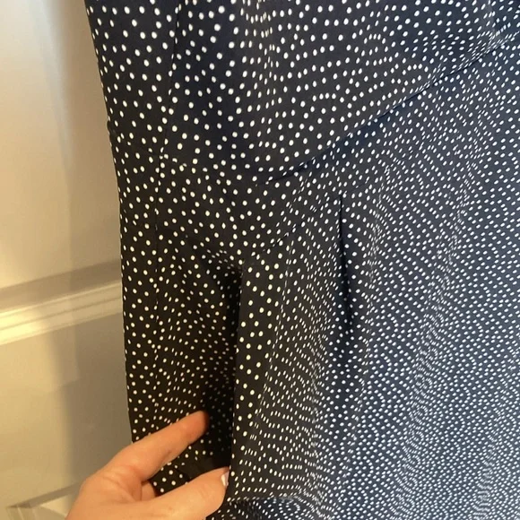 Loft polka dot  jumpsuit Size 12 - Picture 5 of 7